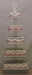 5 tiered wedding cake