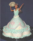Cowgirl 3d cake sculpture
