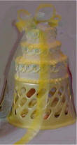 baby in a basket baby shower cake