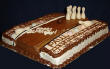Bowling alley with a chocolate lane